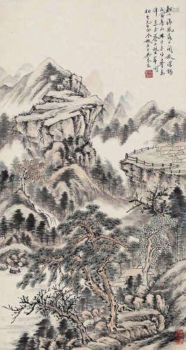 吴琴木（1894～1953） 山居图 立轴 纸本