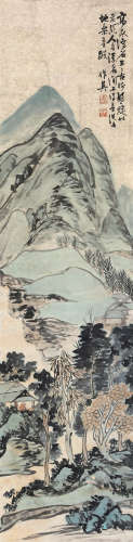 蒲华（1832～1911） 山水 立轴 纸本