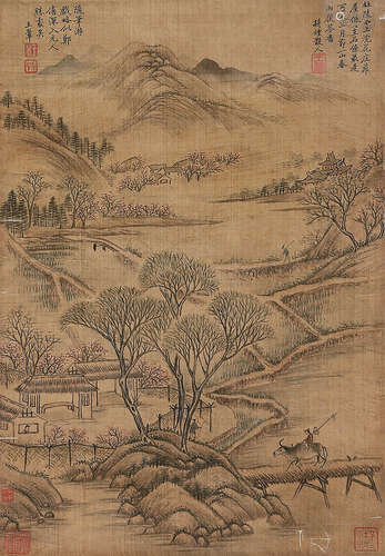 王翚（1632～1717） 山水 立轴 绢本