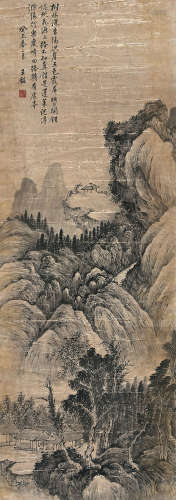 王鉴（1598～1677） 山水 立轴 纸本