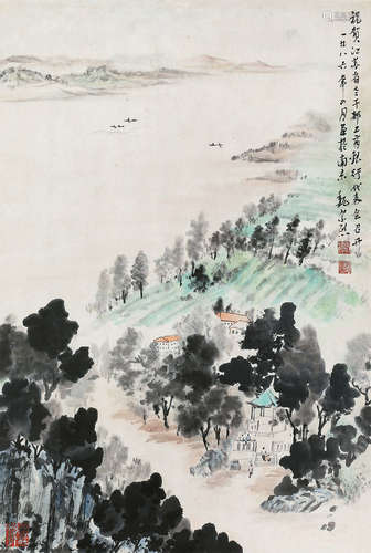 魏紫熙（1915～2002） 山水 立轴 纸本