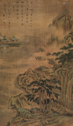 王石谷（1632～1717） 山水 立轴 绢本