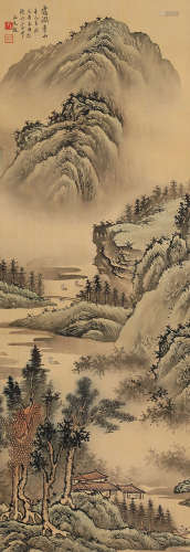 孙天牧（1911～2010） 霭润苍山 镜片 绢本