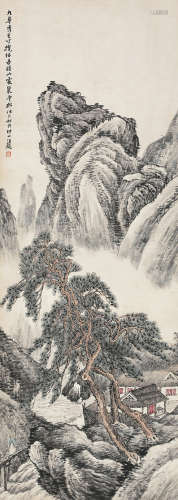 汪琨（1877～1946） 山水 立轴 纸本