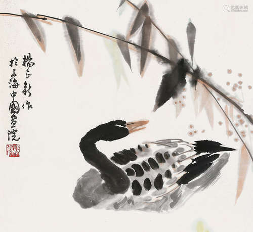 杨正新（1942～） 芦雁 连框 纸本