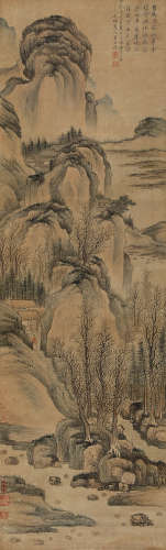 方士庶（1692～1751） 仿黄鹤山樵图 镜片 绢本