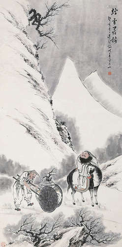 吴观岱（1862～1929） 踏雪寻梅 立轴 纸本