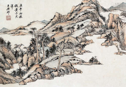 王原祁（1642～1715） 山水 镜片 纸本