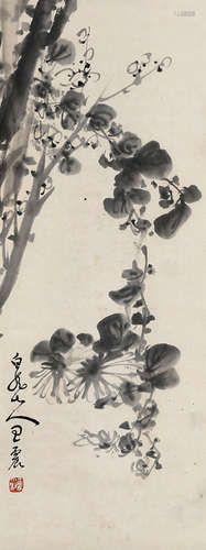 王震（1867～1938） 花卉 立轴 纸本