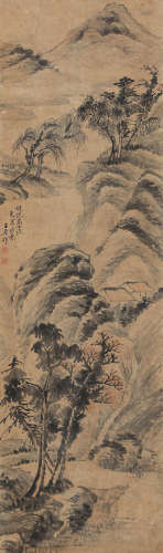 王原祁（1642～1715） 山水 立轴 纸本