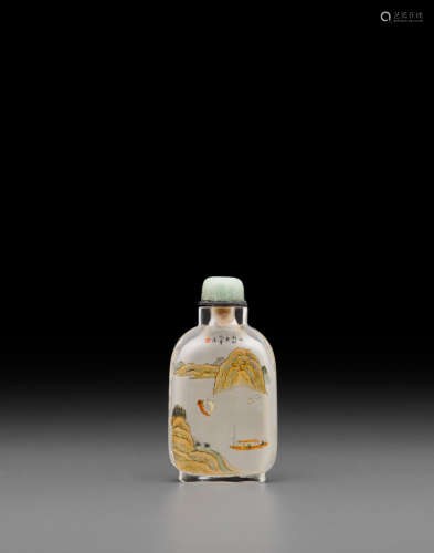 Ma Shaoxuan, 1899 An inside-painted glass snuff bottle