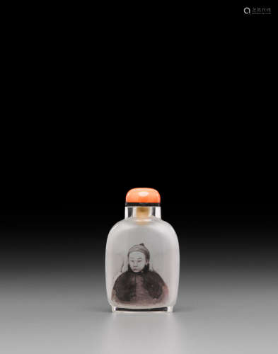 Ma Family, dated 1911 An inside-painted glass snuff bottle