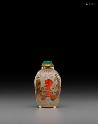 Ye Zhongsan, 1906 An inside-painted glass snuff bottle