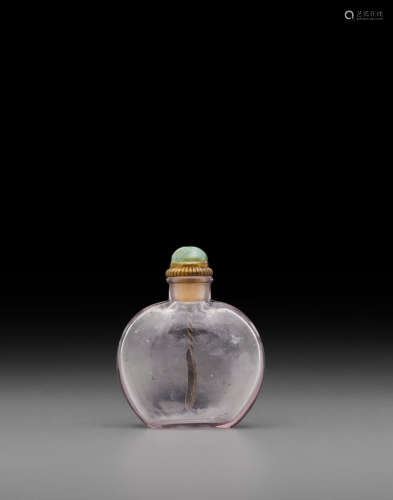 18th/19th century A rock crystal snuff bottle