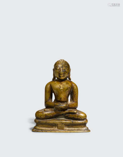 India, 15th/16th century A brass alloy figure of a Jina