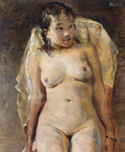 崔小冬（b.1964） 2000年作 女人体 布面 油画