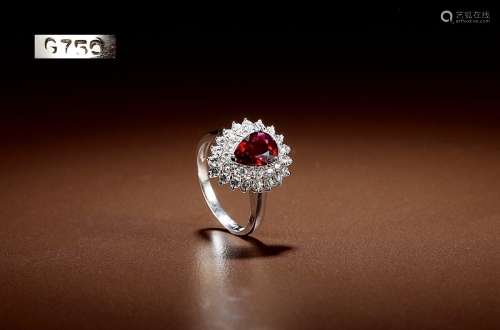 红宝石及钻石戒指