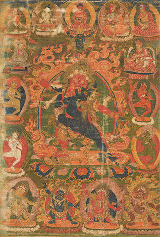 Tibet, 18th/19th century A THANGKA OF GURU DRAGPO