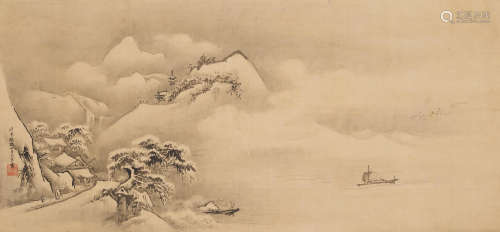 Edo period Two Japanese Paintings