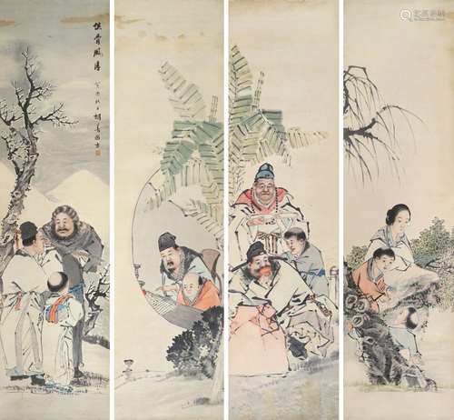 胡公寿（1823～1886） 设色纸本