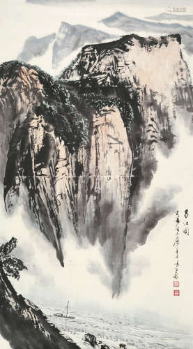 徐子鹤（1916～1999） 蜀江图 镜片 设色纸本