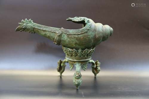 A BRONZE TALAR ORNAMENT