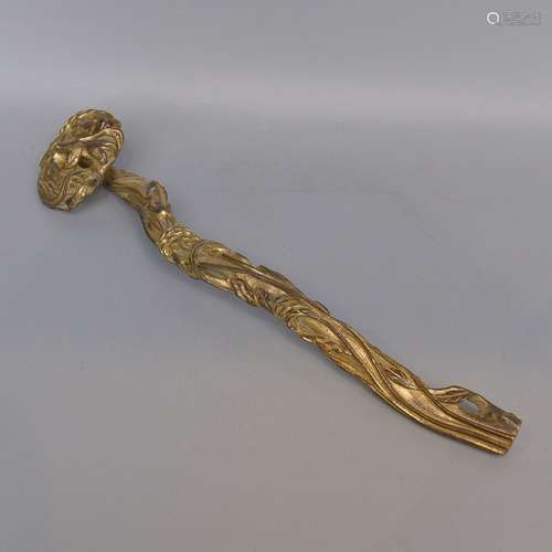 A GILT-BRONZE SCEPTER