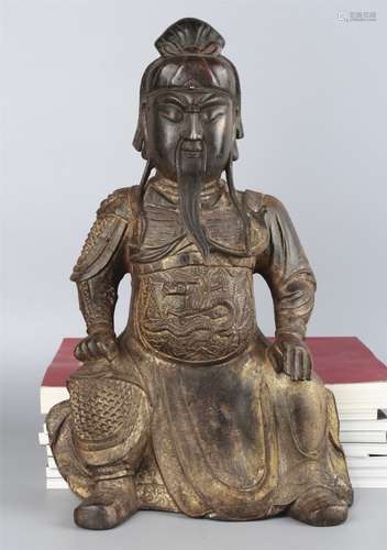 A BRONE FIGURE OF GUANGONG