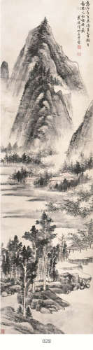 (1872-1960) 范振绪 山水 水墨纸本 立轴