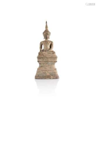 Statuette de bouddha Laos Début XXe siècle Bron...