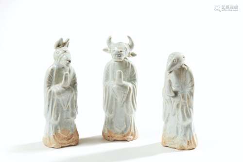 CHINE Epoque SONG (960 1279) Trois statuettes d...