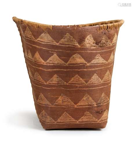 WOVEN BARK VESSEL