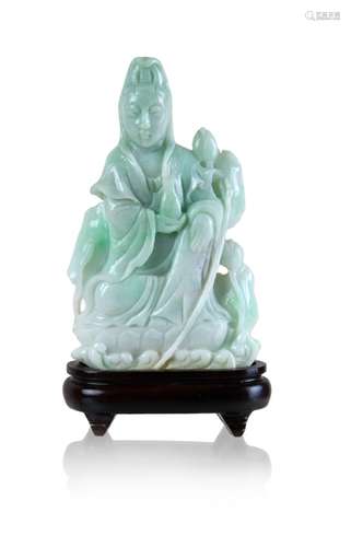 JADE GUANYIN FIGURE