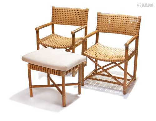 THREE PIECE WICKER FURNITURE SET