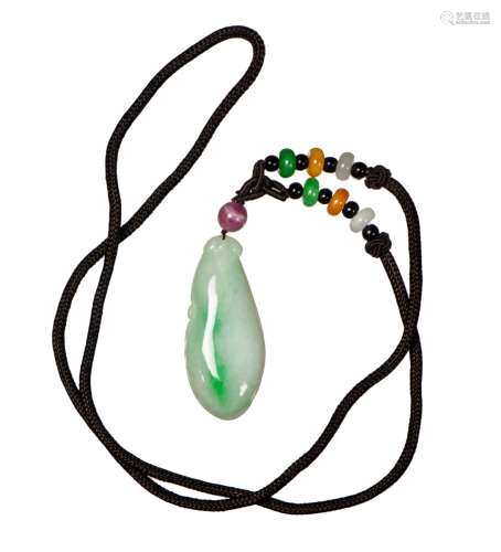 JADE EGGPLANT NECKLACE