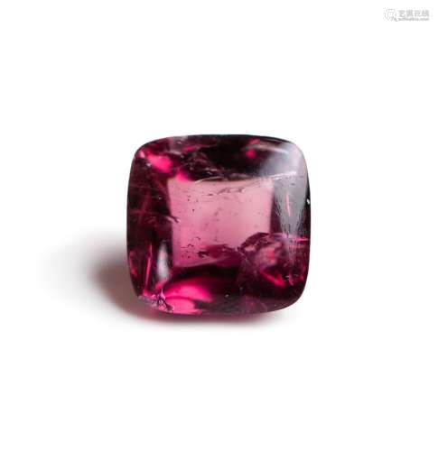 A SQUARE LOAF RED TOURMALINE