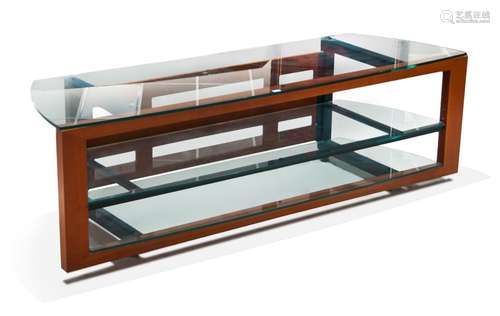 GLASS SHELF CONSOLE