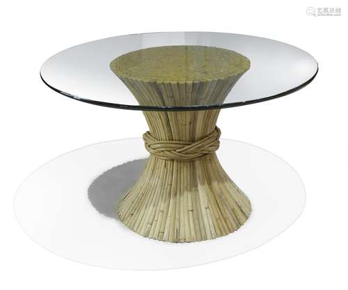 GLASS TOP ROUND TABLE