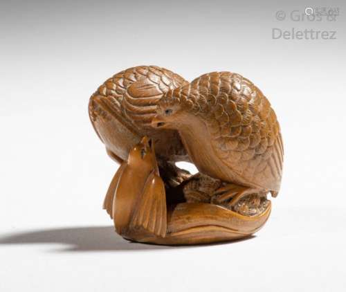 Japon, période Meiji, fin XIXe siècle Netsuke en b...