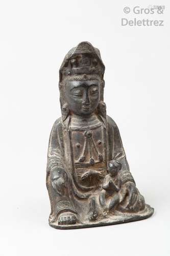 Chine, période Ming, XVIIe siècle Statuette en bro...