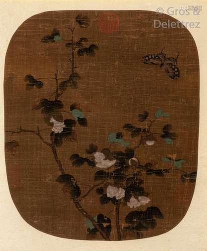 Chine, début XXe siècle Peinture à l'encre et coul...