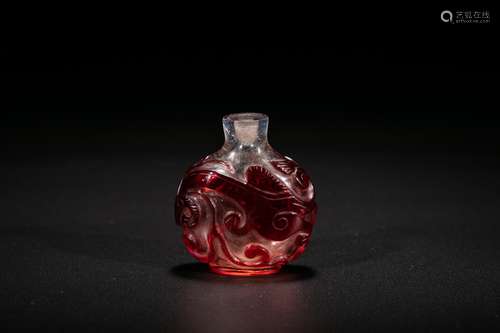 Chinese glass snuff bottle