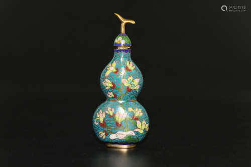 Chinese cloisonne Snuff Bottle