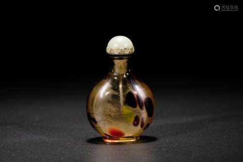 Chinese glass snuff bottle. 19/20 century.