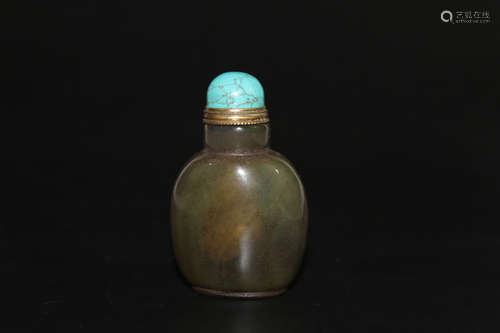 Chinese agate snuff bottle