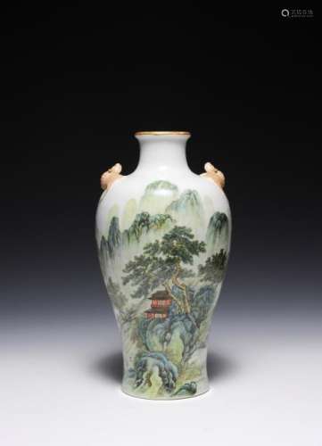 Chinese Famille Rose Vase, Republic Period
