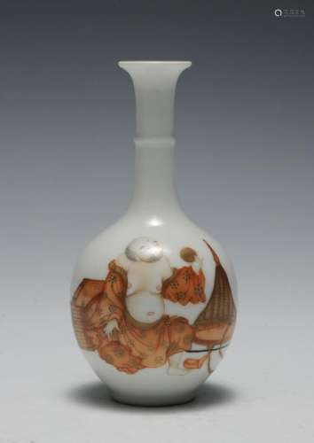 Chinese Famille Rose Vase, Hongxian Mark, Republic