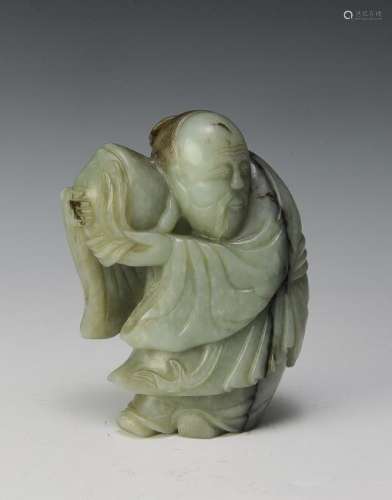 Chinese Jade Carving of Shou, Ming Dynasty
