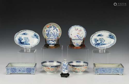 (11) Blue & White Chinese Porcelain 19th - 20th C.