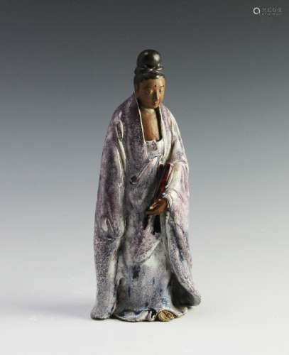 Chinese Shiwan Figure of Scholar, 17th - 18th C.